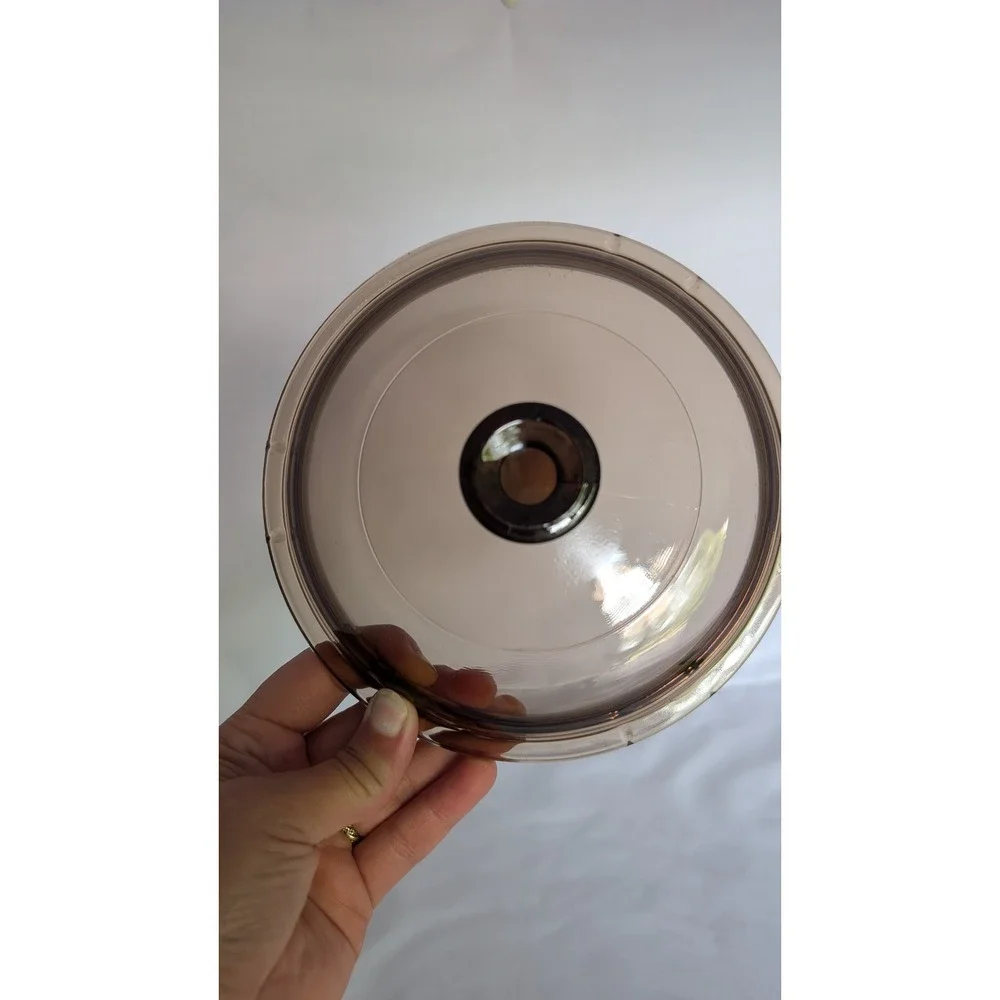Pyrex Visions V-1-C Amber Glass Lid Replacement 6 Inch Round Visionware Cover